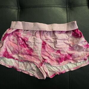 Pink sleep shorts